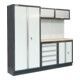 Equipement d'atelier STIER Basic 6 pièces avec paroi perforée et plan de travail multiplex LxPxH 4235x460x2000mm-2