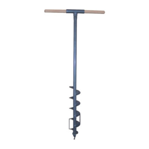 Erdlochbohrer mit Hartholzgriff