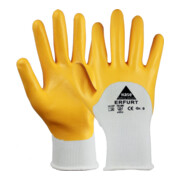 Gants de travail Hase Erfurt polyester mesh nitrile enduit de nitrile