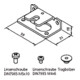 Ergänzungsset STA ZN 2100mm 7x Nr.73 f.Wandtaschenmontage HELM-4