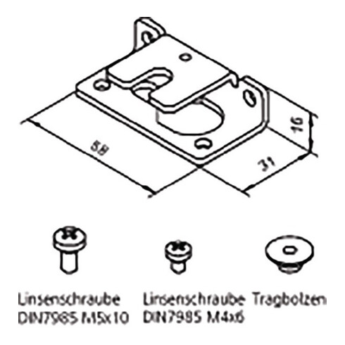 Ergänzungsset STA ZN 2100mm 7x Nr.73 f.Wandtaschenmontage HELM