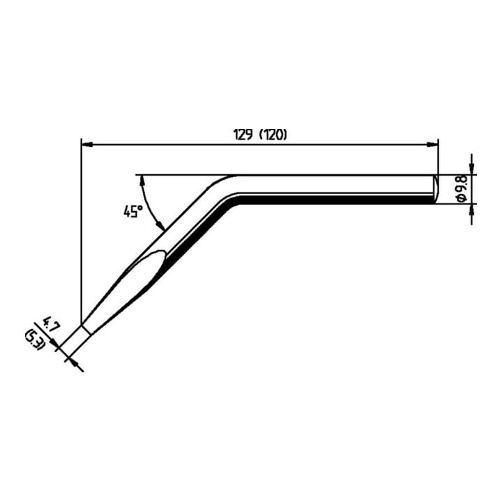 Ersa Dauerlötspitze Serie 152 abgew.B.5,3mm 0152 JD/SB
