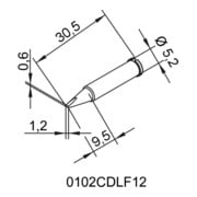 ERSA Lötspitze-ERSADUR, bleifrei, 1.2mm-3