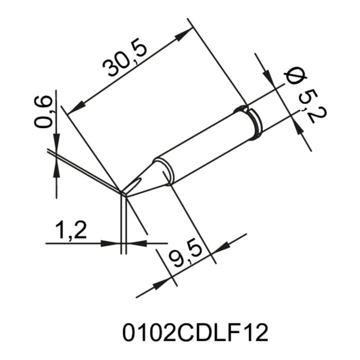 ERSA Lötspitze-ERSADUR, bleifrei, 1.2mm