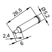 ERSA Lötspitze-ERSADUR, bleifrei, 2.4mm asym.-3