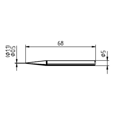 Ersa Lötspitze Serie 032 bleistiftspitz B.1,1mm 0032 BD/SB