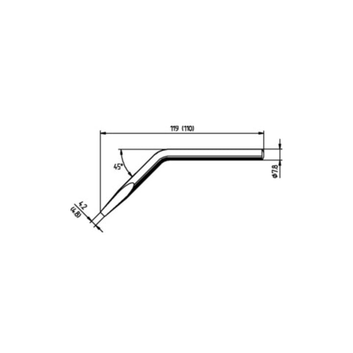 Ersa Lötspitze Serie 152 abgew.B.4,8mm 0082 JD/SB