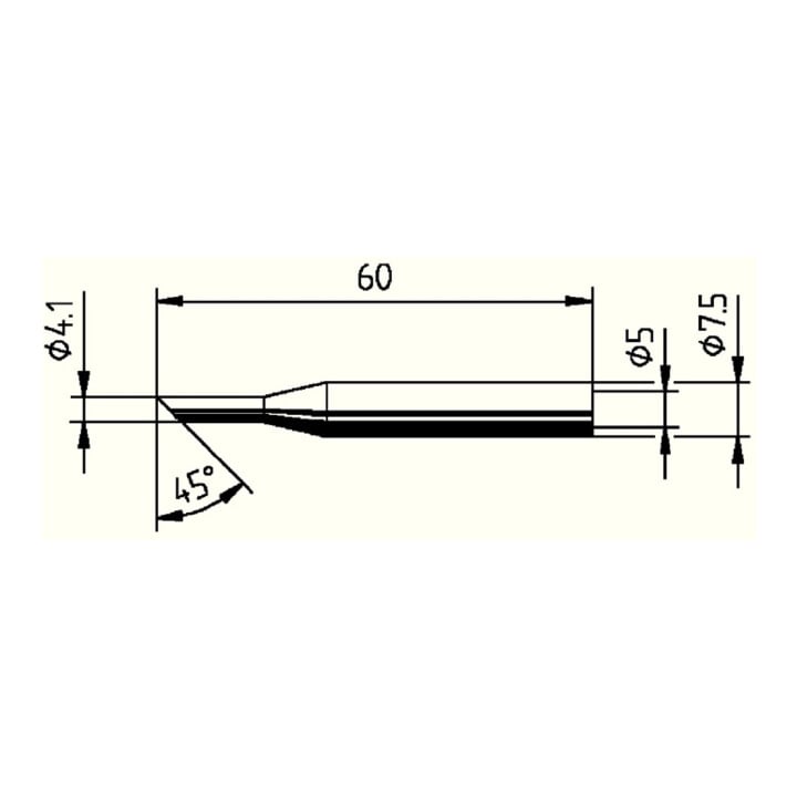 Ersa Lötspitze Serie 172 angeschrägt B.4,1mm 0172 LD/SB