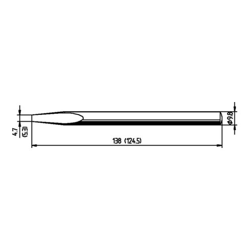 Ersa Pointe de fer à souder ciseau droite 0152KD