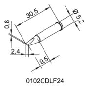 ERSA Punta per saldatore, Denominazione originale prodotto: CDLF24-3