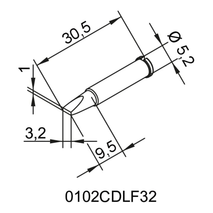 ERSA Soldeerpunt, Artikelomschrijving producent: CDLF32