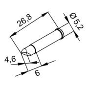 ERSA Soldeerpunt, Artikelomschrijving producent: CDLF46A-3