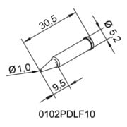 ERSA Soldeerpunt, Artikelomschrijving producent: PDLF10-3
