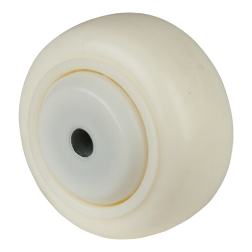 BS Rollen Ersatzrad D.100mm Trgf.300kg Ku.weiß Achs-D.12,5mm Nabenl.59mm