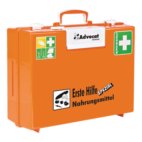 Erste Hilfe Koffer Advocat Nahrungsmittel B400xH300xT150ca.mm orange SÖHNGEN