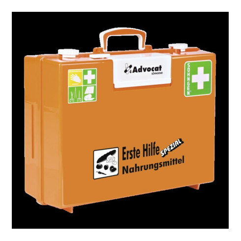 Erste Hilfe Koffer Advocat Nahrungsmittel B400xH300xT150ca.mm orange SÖHNGEN