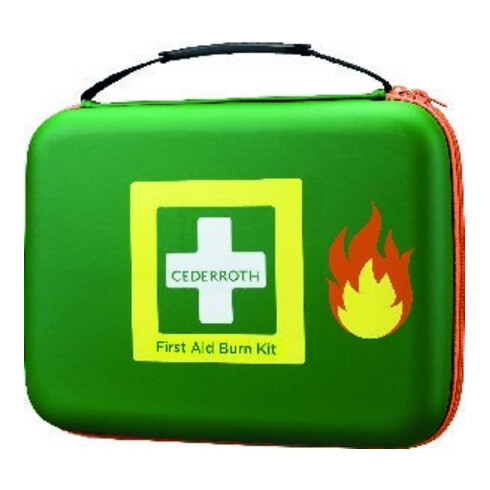 Erste-Hilfe-Tasche B305xH245xT86ca.mm grün z.Brandwundenversorgung CEDERROTH