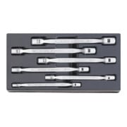 ES 29/6, 8x9-18x19 mm Clés à têtes articulées FLEXI, 6 pièces 6-teilig, 1185 g-1