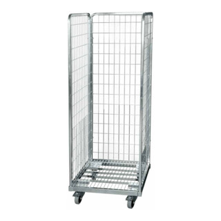 ESB Conteneur roulant en acier 1490 600 x 600 mm 3 côtés Cr 3