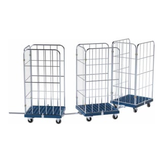 ESB Ensemble timon et attelage Cr 3 pour rolltainer® avec plaque roulante 724 × 815 et 682 × 815 mm