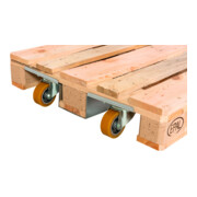 ESB Europallet-rolset Ø 100mm aluminium PU-3