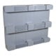 ESB Palette hygiénique fermée dimension industrielle 3 patins gris capacité 1 500 kg