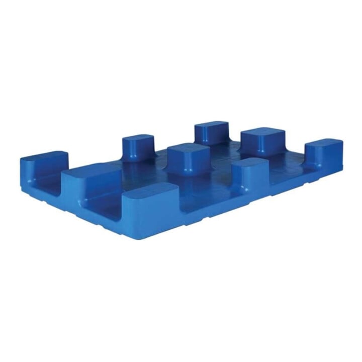 ESB Palette hygiénique fermée, dimensions industrielles, 9 pieds, bleu, capacité 1 250 kg