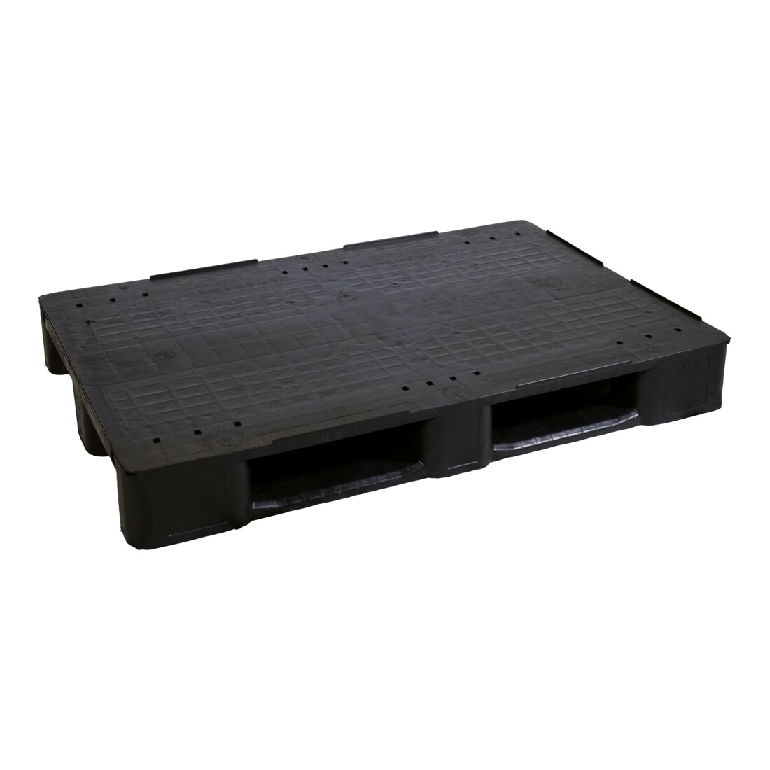 ESB Palette lourde fermée format euro 3 patins noire recyclée charge 1 250 kg