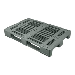 ESB Palette universelle Euromaß 3 patins noir recyclé 1 250 kg capacité de charge