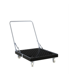 ESB Rollplaat BASIC KU 724 x 815 mm Ø 108 PP zwart met duwbeugel ME Cr3