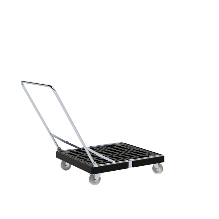 ESB Rollplaat BASIC KU 724 x 815 mm Ø 108 PP zwart met duwbeugel ME Cr3