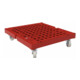 ESB Rollplaat KU 724 x 815 mm ø 108 mm PP rood