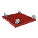 ESB Rollplatte KU 724 x 815 mm ø 108 mm PP rot