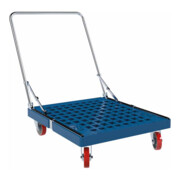 ESB Rollplatte KU 724 x 815 mm Ø 125 PU klappbarer Schiebebügel ME Cr 3-1