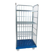 ESB Rollregal 1600 KU blau 815 x 724 mm 3-seitig ohne Neigung 3 ZWB einlegbar-1