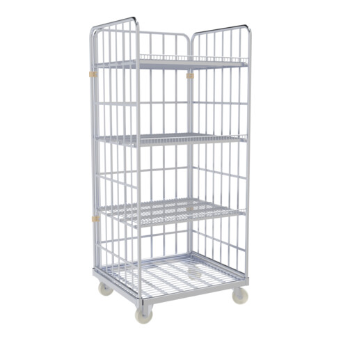 HMH Rollregal 1600 ME 800 x 710 mm 3-seitig 20° Neigung 3 ZWB einlegbar