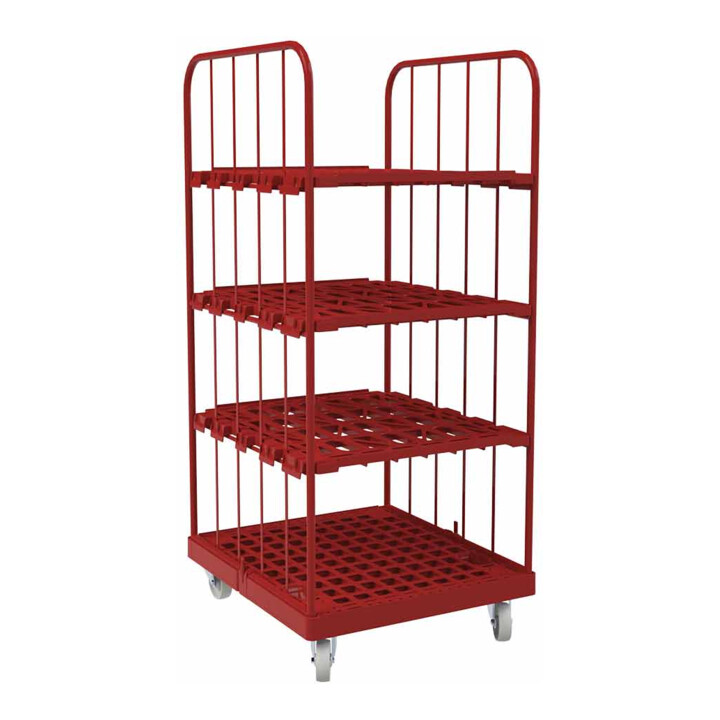 ESB rolltainer® 1450 KU 724 x 815 mm rood 2-zijdig