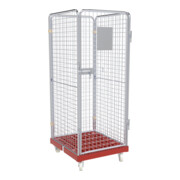 ESB rolltainer® ADB 1600 KU rouge 724 x 815 mm 4 côtés 1 porte Cr 3-1