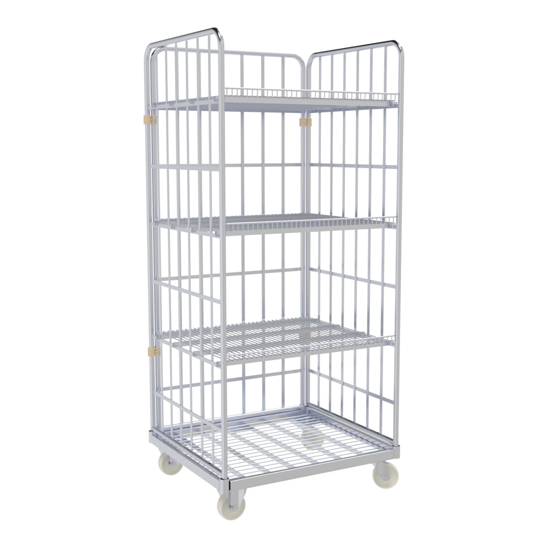 ESB Scaffale a rotelle 1600 ME 800 x 710 mm 3 lati inclinati 20° 3 ZWB inseribili