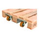 ESB Set de roulettes pour palettes européennes ø 100 mm alu PU