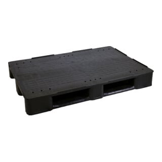 ESB Zware last pallet gesloten Euromaß 3 ski's zwart gerecycled 1.250 kg draagvermogen