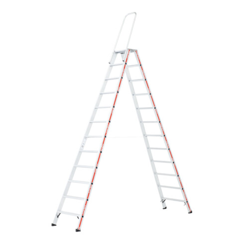 Escabeau avec étrier de retenue, 2x12 marches Hymer