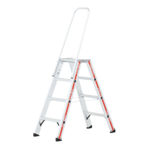 Escabeau avec étrier de retenue, 2x4 marches Hymer