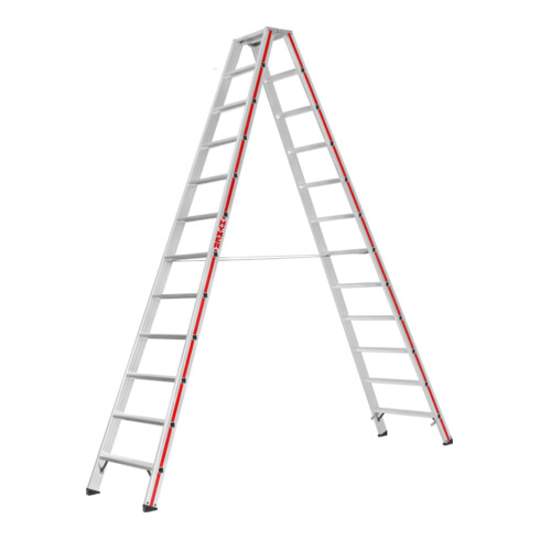 Escabeau double à marches, 2x12 marches Hymer