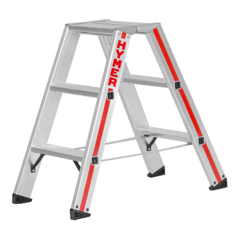 Escabeau à marches Hymer accessible des deux côtés 8024