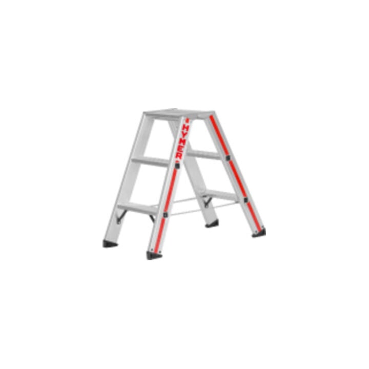 Escabeau double à marches, 2x2 marches Hymer