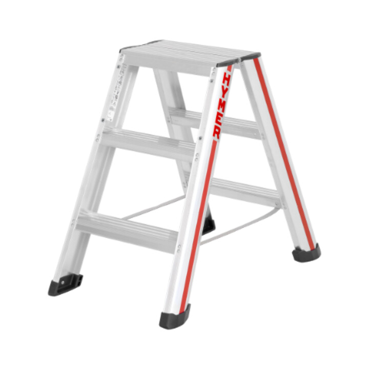 Escabeau double à marches, 2x3 marches Hymer