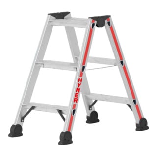 Escabeau double à marches, 2x3 marches Hymer