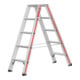 Escabeau double à marches, 2x4 marches Hymer-1