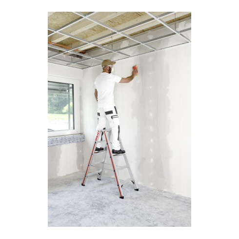 Escabeau double à marches, 2x4 marches Hymer